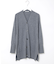 ウールブレンド ミドル丈 チュニックカーディガン
