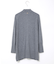ウールブレンド ミドル丈 チュニックカーディガン