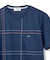 スノーコットン パネルチェック Tシャツ【接触冷感】