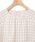 サッカー チェック柄 ラグランブラウス