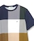 クロコダイルタータン パネルチェック Tシャツ