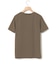 プレーティング天竺 スタンププリント Tシャツ