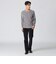 【数量限定】「COLLECTION LINE」ボーダーベロア　ボートネック長袖Tシャツ