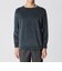 【数量限定】「COLLECTION LINE」ボーダーベロア　ボートネック長袖Tシャツ