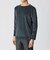 【数量限定】「COLLECTION LINE」ボーダーベロア　ボートネック長袖Tシャツ