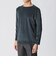 【数量限定】「COLLECTION LINE」ボーダーベロア　ボートネック長袖Tシャツ