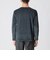 【数量限定】「COLLECTION LINE」ボーダーベロア　ボートネック長袖Tシャツ