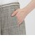 【eclat掲載】【予約販売/ウォッシャブル】チェックリネン　パンツ