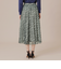 グラフィカルメッシュプリントスカート