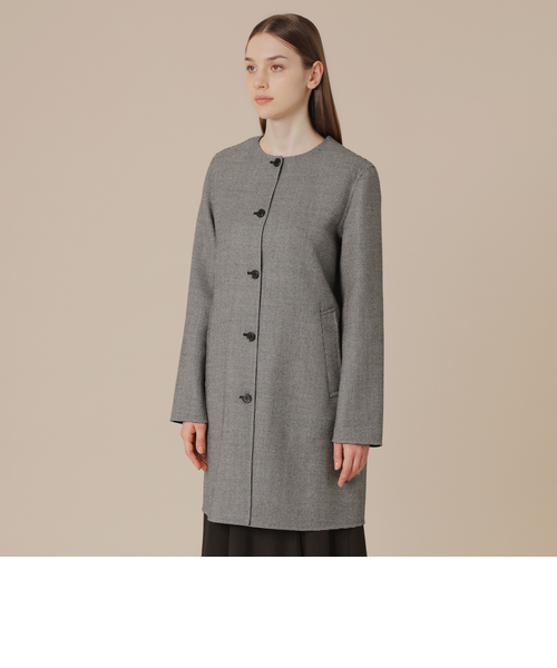 ライトウールリバーノーカラーコート｜マッキントッシュ ロンドンの
