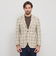 ウールチェックジャケット
