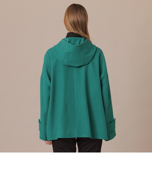 ROSLEY/ロズリー】ファインウールメルトンフーデットショートコート