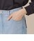 コットンリネンデニムワイドパンツ