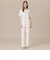 【L】【婦人画報掲載】【The Essential Collection】プレーティング天竺半袖Ｔシャツ