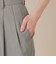 【L】ファインキュプラポリエステルパンツ