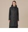 【L】【Tilbury hood long/ティルベリーフードロング】エアリーキルティングノーカラーコートフーデットコート