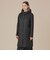 【L】【Tilbury hood long/ティルベリーフードロング】エアリーキルティングノーカラーコートフーデットコート