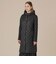 【L】【Tilbury hood long/ティルベリーフードロング】エアリーキルティングノーカラーコートフーデットコート