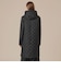 【L】【Tilbury hood long/ティルベリーフードロング】エアリーキルティングノーカラーコートフーデットコート