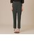 【L】ポリエステルツイルストレッチパンツ
