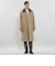【HADSTON】【DORMEUIL】ウールコットンラグランスリーブベルテッドコート