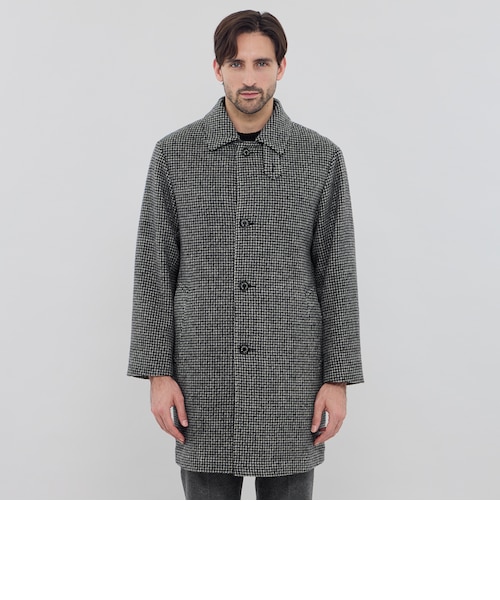 ROSLEY SL】【HEAT TWEED】ヒートツイードステンカラーコート ROSLEY SL】【HEAT TWEED】ヒートツイードステンカラーコート