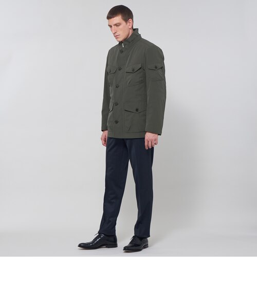 WEB・一部店舗限定】【BERWICK】ナイロンツイルフーデットブルゾン