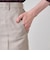 【L】キュプラポリエステルストレートワイドパンツ
