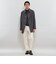 【LEON掲載】【100％ WOOL MADE DENIM】ステンカラーデニムコート