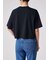 ウィメンズ "Happy" クロップド 半袖Tシャツ
