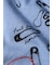 ウィメンズ "Safty pins" 半袖Tシャツ