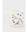 "Swirl Rabbit Heart & Spots" マグカップ