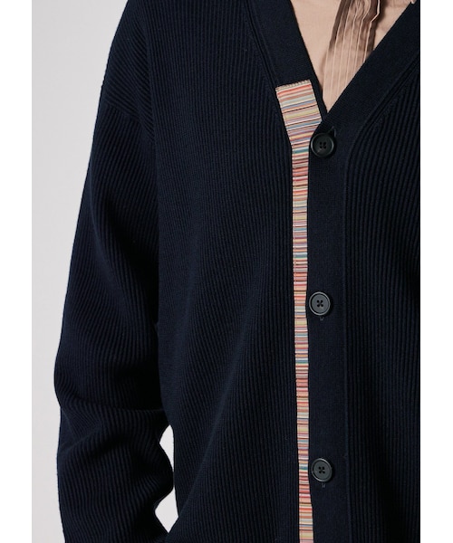 【Paul Smith】シグネチャーストライプテープ　カーディガン シグネチャーストライプテープ カーディガン｜ポール・スミスバッグの