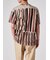 "Cut Stripe" オールオーバー Tシャツ