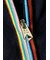 "Signature Stripe" ジップアップ ニット