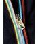 "Signature Stripe" ジップアップ ニット