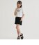 アソート柄レースアップ半袖Tシャツ