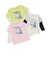 メッシュ袖切替ドッキングビッグTシャツ