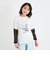 メッシュ袖切替ドッキングビッグTシャツ
