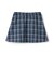 チェックフロントプリーツスカート