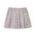 チェックフロントプリーツスカート