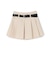 ベルトつきプリーツミニスカート