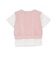 【洗える】メッシュニットベスト＋半袖Tシャツ