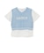 【洗える】メッシュニットベスト＋半袖Tシャツ
