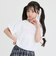 【接触冷感】袖あきリボン半袖Tシャツ