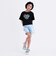 【デイリープライス】【綿100%】ハートロゴプリント半袖Tシャツ