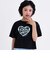【デイリープライス】【綿100%】ハートロゴプリント半袖Tシャツ