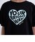 【デイリープライス】【綿100%】ハートロゴプリント半袖Tシャツ