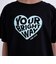 【デイリープライス】【綿100%】ハートロゴプリント半袖Tシャツ