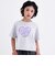 【デイリープライス】【綿100%】ハートロゴプリント半袖Tシャツ
